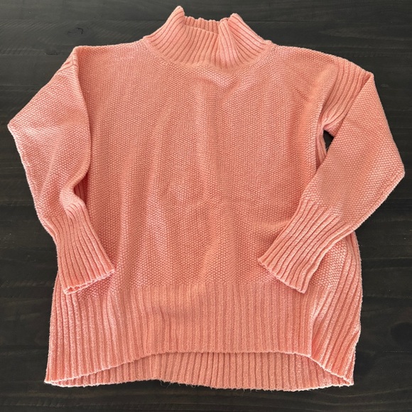 Angel of the North Small Anthropologie Pink Turtleneck Sweater Cozy Winter Top - Picture 1 of 8